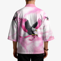 Pink Ribbon American Eagle Kimono Breast Cancer Awareness - Be Stronger Than The Storm