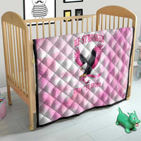 Pink Ribbon American Eagle Quilt Breast Cancer Awareness - Be Stronger Than The Storm