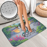 Funny Silly Goose on The Loose Bathroom Set with Skateboard and Palm Trees