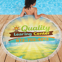 Quality Learning Center Beach Blanket Funny Day Care Bright and Playful Branded