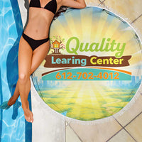 Quality Learning Center Beach Blanket Funny Day Care Bright and Playful Branded