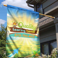 Quality Learning Center Garden Flag Funny Day Care Bright and Playful Branded TS04