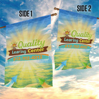 Quality Learning Center Garden Flag Funny Day Care Bright and Playful Branded TS04