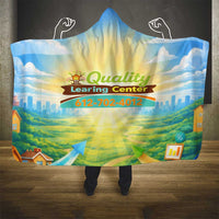 Quality Learning Center Hooded Blanket Funny Day Care Bright and Playful Branded