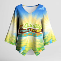 Quality Learning Center Kimono Sleeve Blouse Funny Day Care Bright and Playful Branded