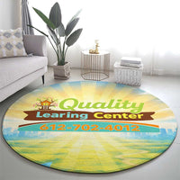 Quality Learning Center Round Carpet Funny Day Care Bright and Playful Branded