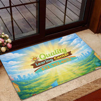 Quality Learning Center Rubber Doormat Funny Day Care Bright and Playful Branded
