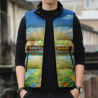 Quality Learning Center Sleeveless Puffer Jacket Funny Day Care Bright and Playful Branded