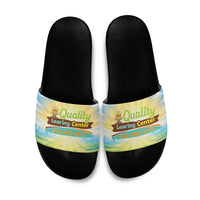 Quality Learning Center Slide Sandals Funny Day Care Bright and Playful Branded