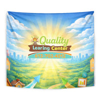 Quality Learning Center Tapestry Funny Day Care Bright and Playful Branded