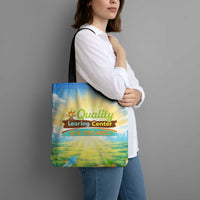 Quality Learning Center Tote Bag Funny Day Care Bright and Playful Branded