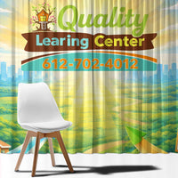 Quality Learning Center Window Curtain Funny Day Care Bright and Playful Branded