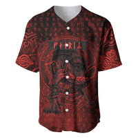 Fenrir Norse Wolf Baseball Jersey Viking Runic Celtic Knot Dark Art