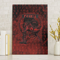 Fenrir Norse Wolf Canvas Wall Art Viking Runic Celtic Knot Dark Art