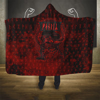 Fenrir Norse Wolf Hooded Blanket Viking Runic Celtic Knot Dark Art