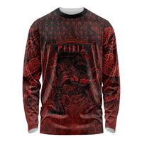 Fenrir Norse Wolf Long Sleeve Shirt Viking Runic Celtic Knot Dark Art
