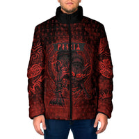 Fenrir Norse Wolf Padded Jacket Viking Runic Celtic Knot Dark Art