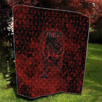 Fenrir Norse Wolf Quilt Viking Runic Celtic Knot Dark Art