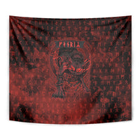 Fenrir Norse Wolf Tapestry Viking Runic Celtic Knot Dark Art