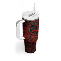 Fenrir Norse Wolf Tumbler With Handle Viking Runic Celtic Knot Dark Art