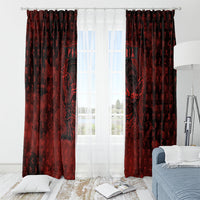 Fenrir Norse Wolf Window Curtain Viking Runic Celtic Knot Dark Art