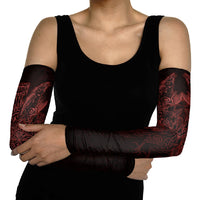 Huginn and Muninn with Fenrir and Vegvisir Arm Sleeves Viking Runic Celtic Knot Dark Gothic Art