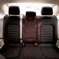 Huginn and Muninn with Fenrir and Vegvisir Back Car Seat Cover Viking Runic Celtic Knot Dark Gothic Art