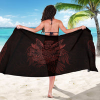 Huginn and Muninn with Fenrir and Vegvisir Sarong Viking Runic Celtic Knot Dark Gothic Art