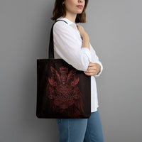 Huginn and Muninn with Fenrir and Vegvisir Tote Bag Viking Runic Celtic Knot Dark Gothic Art