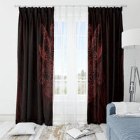 Huginn and Muninn with Fenrir and Vegvisir Window Curtain Viking Runic Celtic Knot Dark Gothic Art