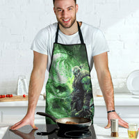 Norse Viking Warrior with Axe Apron Celtic Knot Nordic Fantasy Lightning Art
