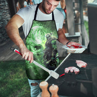 Norse Viking Warrior with Axe Apron Celtic Knot Nordic Fantasy Lightning Art