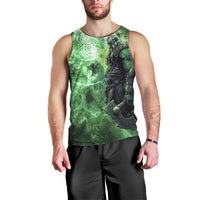 Norse Viking Warrior with Axe Men Tank Top Celtic Knot Nordic Fantasy Lightning Art
