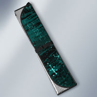 Valknut Ravens and Vegvisir Helm of Awe Auto Sun Shade Viking Nordic Celtic Knotwork Turquoise Runic Art