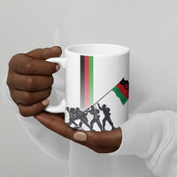 Malawi Independence Day Ceramic Mug Patriotic Flag Design Soldier Silhouette