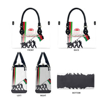 Malawi Independence Day Leather Bag Patriotic Flag Design Soldier Silhouette