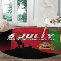 Malawi Independence Day 6 July Round Carpet Malawian Flag Grunge Soldier
