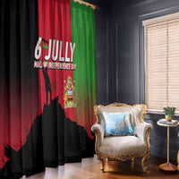 Malawi Independence Day 6 July Window Curtain Malawian Flag Grunge Soldier