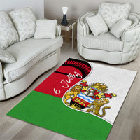Malawi Independence Day 6 July Area Rug Malawian Coat Of Arms Flag Ribbon