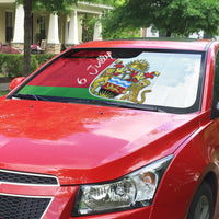Malawi Independence Day 6 July Auto Sun Shade Malawian Coat Of Arms Flag Ribbon