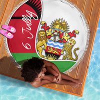 Malawi Independence Day 6 July Beach Blanket Malawian Coat Of Arms Flag Ribbon