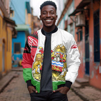 Malawi Independence Day 6 July Bomber Jacket Malawian Coat Of Arms Flag Ribbon