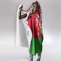 Malawi Independence Day 6 July Hooded Blanket Malawian Coat Of Arms Flag Ribbon