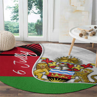 Malawi Independence Day 6 July Round Carpet Malawian Coat Of Arms Flag Ribbon