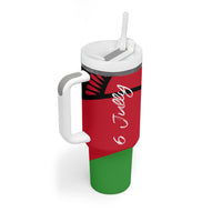 Malawi Independence Day 6 July Tumbler With Handle Malawian Coat Of Arms Flag Ribbon
