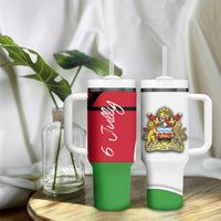 Malawi Independence Day 6 July Tumbler With Handle Malawian Coat Of Arms Flag Ribbon