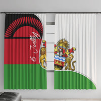 Malawi Independence Day 6 July Window Curtain Malawian Coat Of Arms Flag Ribbon