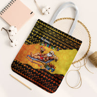 Tropical Christmas In July Santa Claus Tote Bag Festive Hawaiian With Beach Reindeer Sleigh