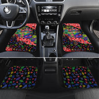 Christmas In July Flamingo Car Mats Magic Santa Claus Festive Tropical Hawaiian Beach Birds