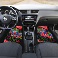 Christmas In July Flamingo Car Mats Magic Santa Claus Festive Tropical Hawaiian Beach Birds